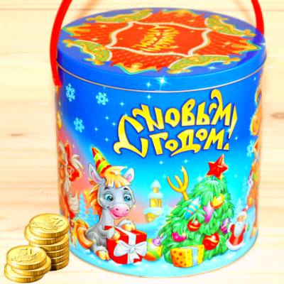 Недорогой детский новогодний подарок 1000 грамм в Селятино