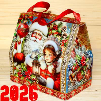 Подарок от Деда Мороза со сладостями детям на Новый Год 2026 в Селятино